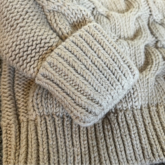 Banana Republic Baby Chunky Cable Knit Sweater Cardigan Jacket 18-24M - Picture 4 of 10